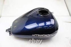 08-17 harley-davidson street glide BLUE OEM GAS TANK FUEL PETROL RESERVOIR