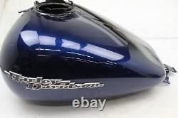 08-17 harley-davidson street glide BLUE OEM GAS TANK FUEL PETROL RESERVOIR