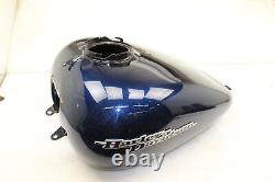 08-17 harley-davidson street glide BLUE OEM GAS TANK FUEL PETROL RESERVOIR