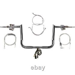 1 1/4 Chrome 12 Hooked Handlebar CKit 2007 Harley-Davidson Street Glide wCruiz