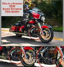17-22 Genuine Harley Touring Street Glide Chin Spoiler Oil Cooler Cover OEM