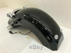 2009-2018 OEM Harley-Davidson Street Glide Touring Rear Fender Vivid Black