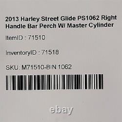2013 Harley Street Glide Handle Bar Perch Front Brake Master Cylinder PS1062
