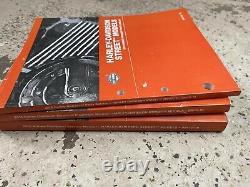 2016 Harley Davidson Street Models Service Shop Manual Set W Parts & Electrical