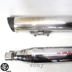 2020 Harley Street Glide Aftermarket Dual Slip On Exhaust Pipe Muffler 4 Hd57