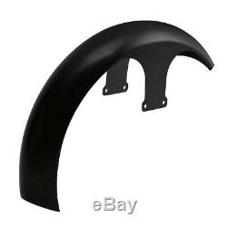 21 26 Wheel Wrap Unpainted Black Front Fender For Harley Touring Street Glide