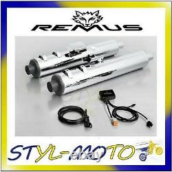 2x silencer Remus 102mm-sc15 Chrome Harley-Davidson CVO Street Glide 2016