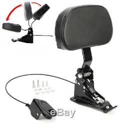 Adjustable Rider Backrest For Harley Touring Road King Street Glide FLTRX 09-19