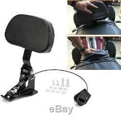 Adjustable Rider Backrest For Harley Touring Road King Street Glide FLTRX 09-19