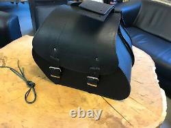 Ares Black Saddle Bags Set Black Sidebags Harley Davidson Street Bob