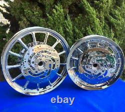 Available Now Harley Street Bob CHROME Mag Dyna Rims These HARLEY wheels