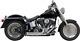 Bassani Chrome 2-2 Pro Street Exhaust for 86-17 Harley Softail FXST FXS FLSTN