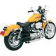 Bassani Chrome Pro Street Slash Cut Exhaust Harley XL with Forward Controls 86-03