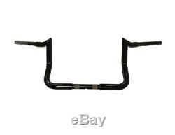 Black 10 Rise Handlebar Monkey Baggers Bar For Harley Electra & Street Glide