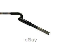 Black 10 Rise Handlebar Monkey Baggers Bar For Harley Electra & Street Glide