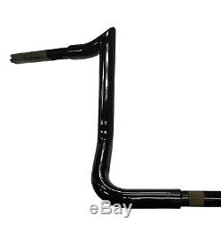 Black 10 Rise Handlebar Monkey Baggers Bar For Harley Electra & Street Glide