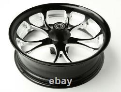 Black Fat Front 18X5.5 Billet USA Wheel Harley-Davidson 2014-22 Street Glide