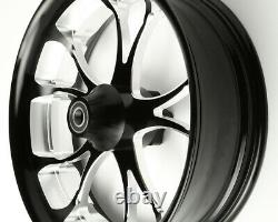 Black Fat Front 18X5.5 Billet USA Wheel Harley-Davidson 2014-22 Street Glide