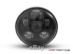 Black LED Headlight Insert Fits Harley Dyna Street Bob FXDB 20072016