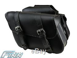 Black Motorcycle Saddlebags Throwover Harley Davidson Dyna Street 500 PREORDER