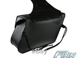 Black Motorcycle Saddlebags Throwover Harley Davidson Dyna Street 500 PREORDER