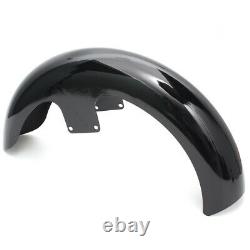 Black Painted 21Wheel Front Fender For Harley Touring Electra Street Road Glide