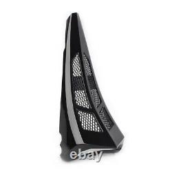 Black Stretched Tall Chin Spoiler Scoop Fit for Harley Street Road Glide 2014-22