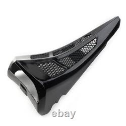 Black Stretched Tall Chin Spoiler Scoop Fit for Harley Street Road Glide 2014-22