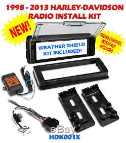 Car Stereo Radio Installation Kit Adapter For Harley Electra Road Street Glide