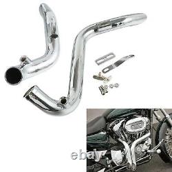 Chrome 1.75 Drag Pipes Exhaust for Harley-Davidson FXDB Street Bob 13-13