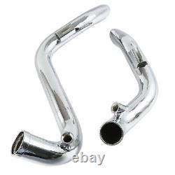 Chrome 1.75 Drag Pipes Exhaust for Harley-Davidson FXDB Street Bob 13-13