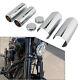 Chrome Fork Cover Set For HARLEY-DAVIDSON SOFTAIL M8 STREET BOB FXBB FXBBS 18-23