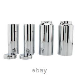 Chrome Fork Cover Set For HARLEY-DAVIDSON SOFTAIL M8 STREET BOB FXBB FXBBS 18-23