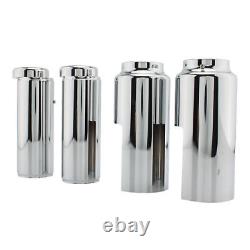 Chrome Fork Cover Set For HARLEY-DAVIDSON SOFTAIL M8 STREET BOB FXBB FXBBS 18-23