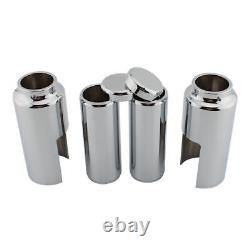 Chrome Fork Cover Set For HARLEY-DAVIDSON SOFTAIL M8 STREET BOB FXBB FXBBS 18-23