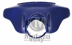 Cobalt Blue Outer Batwing front Fairing Street Electra Glide for Harley Touring