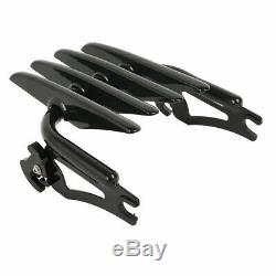 Detachable Backrest Sissy Bar Luggage Rack Fit For Harley Street Glide 2014-2020