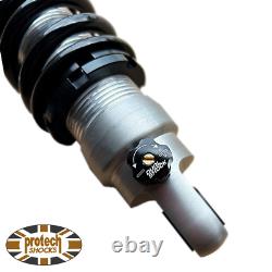 Dual Shock Harley Davidson Street Glide FLTHX 13-21 Clear Anodising Coilover