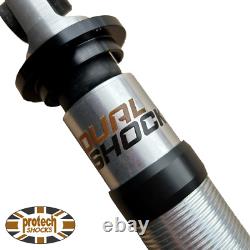 Dual Shock Harley Davidson Street Glide FLTHX 13-21 Clear Anodising Coilover