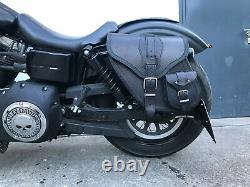 Dynamite Harley Davidson Leather Low Rider Dyna Fat Bob Street Bob HD Side Case