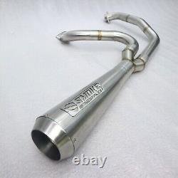 Exhaust Custom Pipes 2-1 Fit Harley Davidson Street Glide 2006-2016 Full System