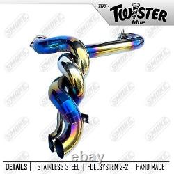 Exhaust Fit Harley Davidson Street Glide 2006-2016 Full System Type Twister Blue