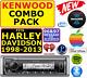 Fits 98-13 Harley Marine Kenwood Am/fm Bluetooth Usb Radio Stereo Pkg Opt XM