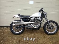 Flat Track Alloy Seat Unit, Street Tracker, Xr 750 Xs Sportster Triumph Bonnie