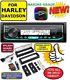 For 1996-2013 Harley Touring Marine Jvc Kd-x35mbs Bluetooth Usb Stereo Package