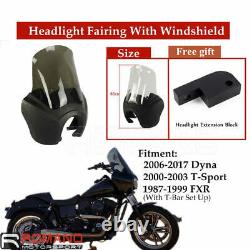 For Harley Dyna Street Bob FXR Sportster Front Fairing 15 Windscreen Windshield