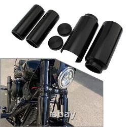 Full Fork Cover Set For Harley Davidson 2018-22 19 and up Softail Street Bob BLK