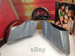Genuine 14-19 OEM Harley Touring Road Glide Street Extended Stretched Saddlebags