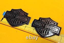 Genuine Harley Dyna Sportster Softail Street Touring Fuel Tank Emblems Badges