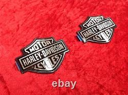 Genuine Harley Dyna Sportster Softail Street Touring Fuel Tank Emblems Badges